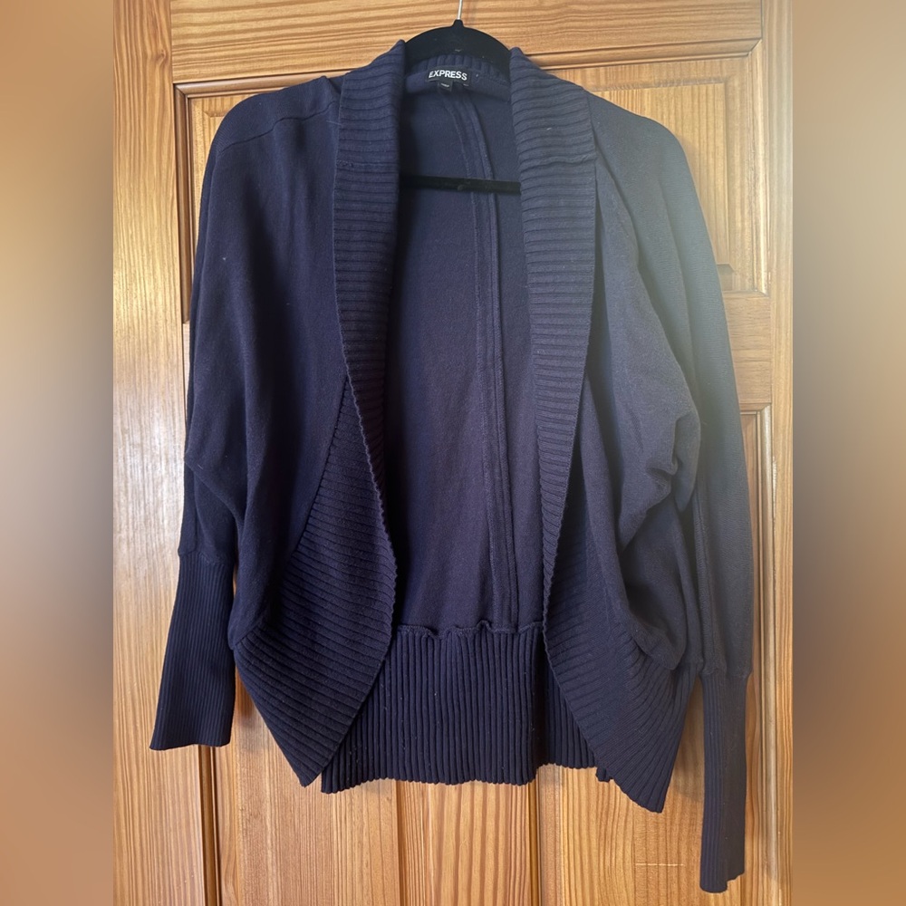 Women's Navy Cardigan Sweater